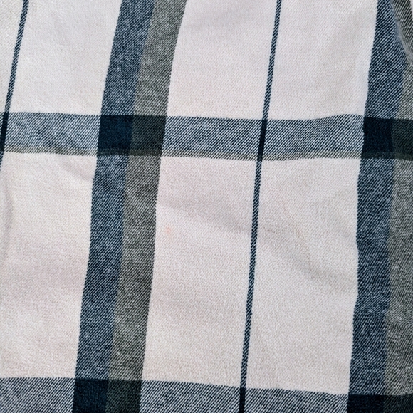 Vans Hal Green Cream Oversized Plaid Shacket Shirt Jacket Women's Small - Picture 8 of 10